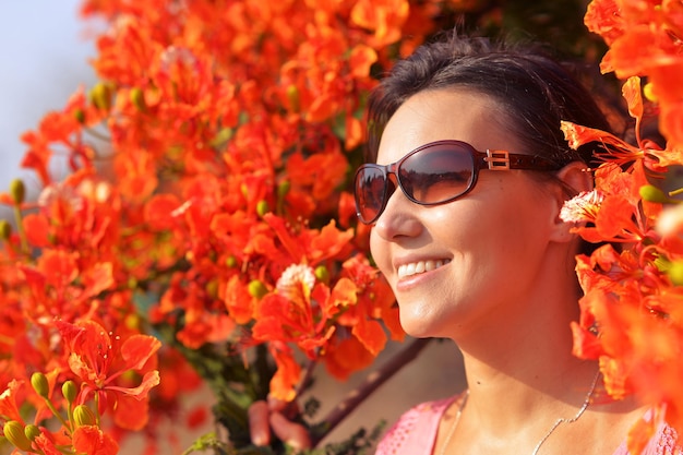 Portrait of beautiful young woman