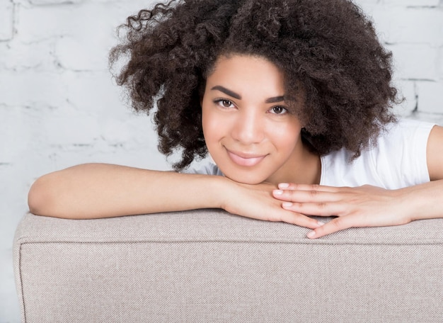 Portrait of a beautiful young woman