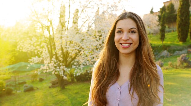 Portrait of a beautiful young woman