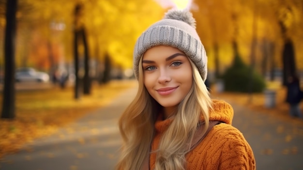 Foto ritratto di una bella giovane donna