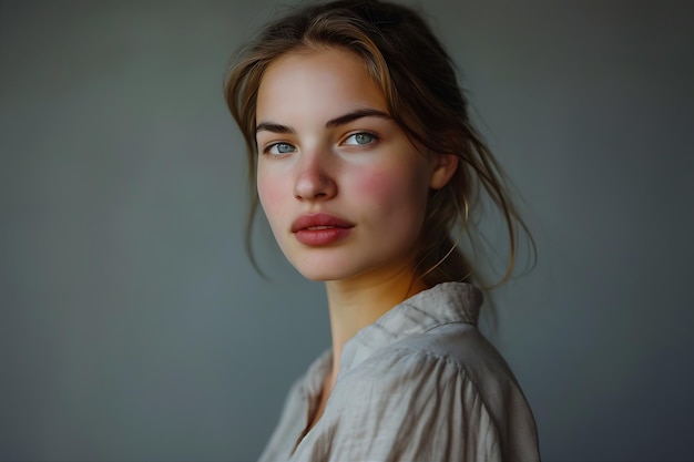 Portrait of a Beautiful Young Woman