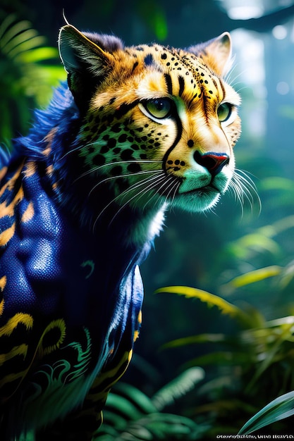 портрет бенгальского тигра