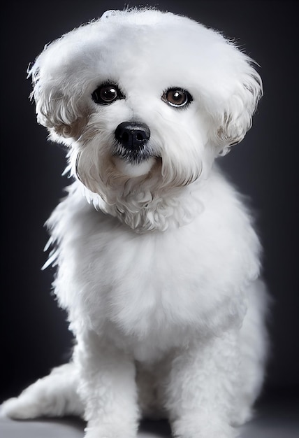 Portrait of Bichon dog