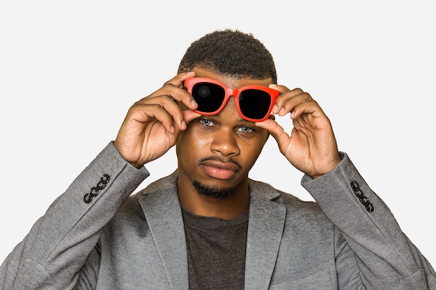 Portrait of a black stylish guy