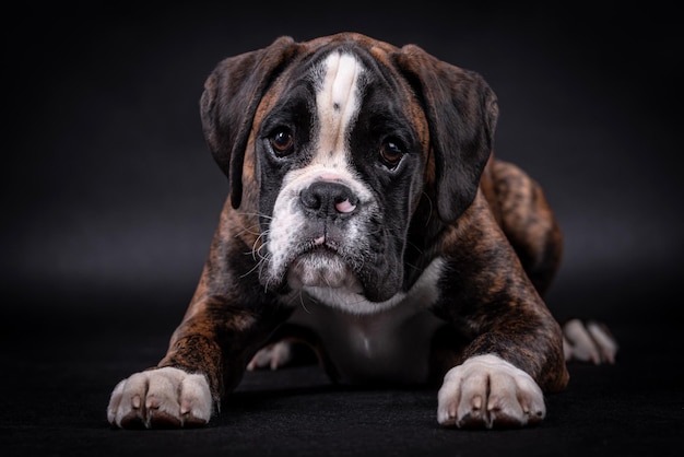 portrait of the boxer dog