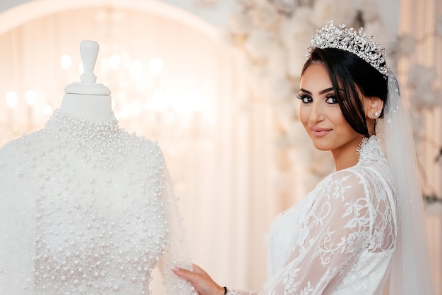 Photo portrait of a bride girl