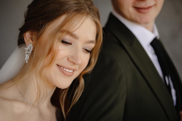 portrait of bride and groom