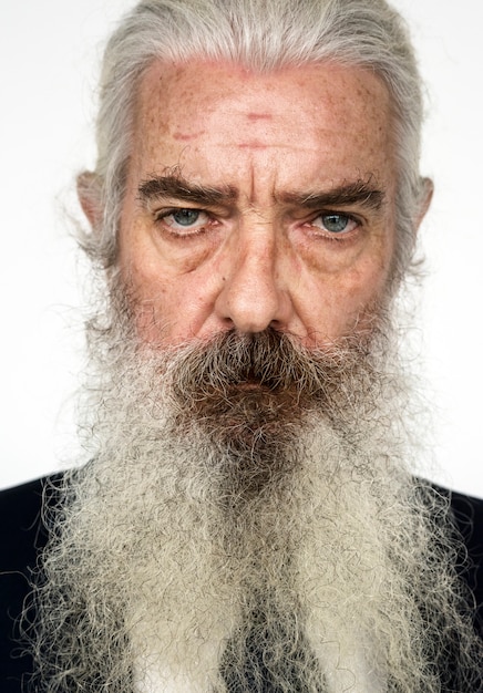 Photo portrait of a british elderly man