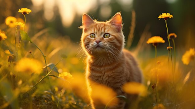 portrait british golden cat