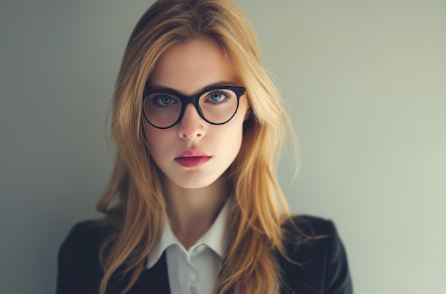 Portrait of a british office lady