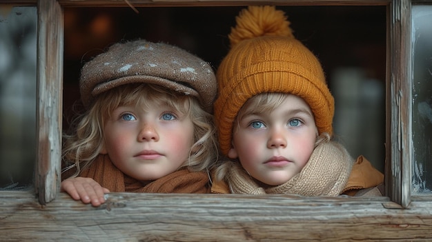 Portrait of brother and sister