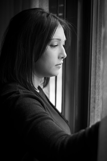 Portrait of brunette girl 