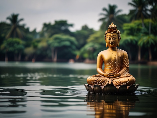 Photo portrait of buddha statue