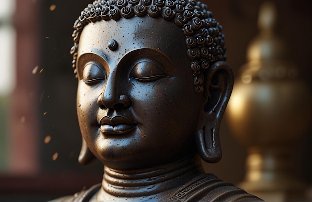 Photo portrait of buddha statue