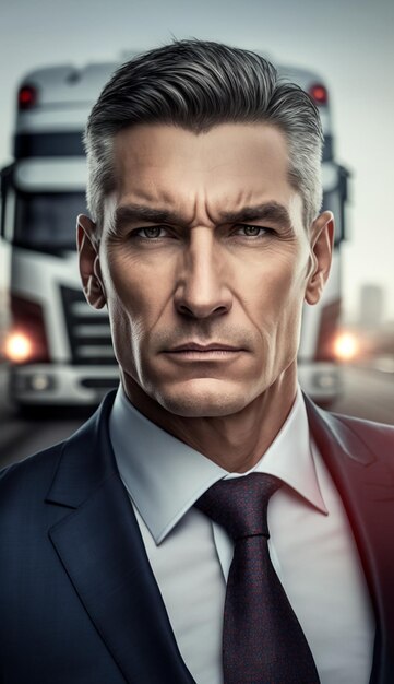 Portrait of business man by ai