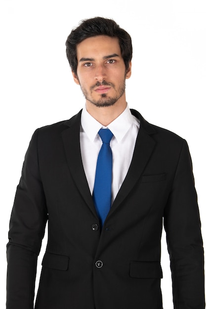 Portrait of business man with blue tie