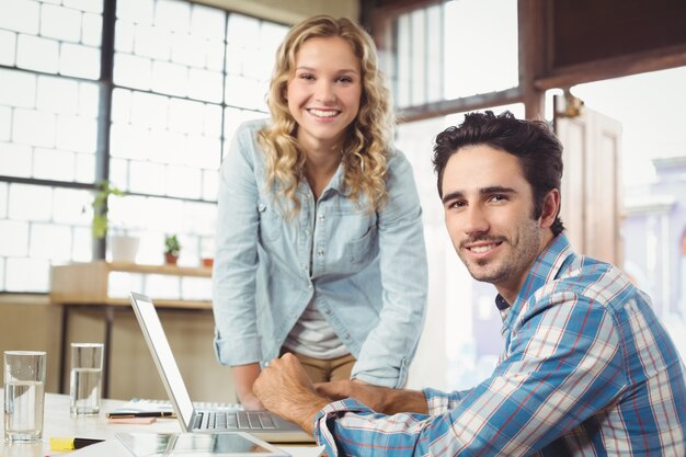 Portrait of business people in office