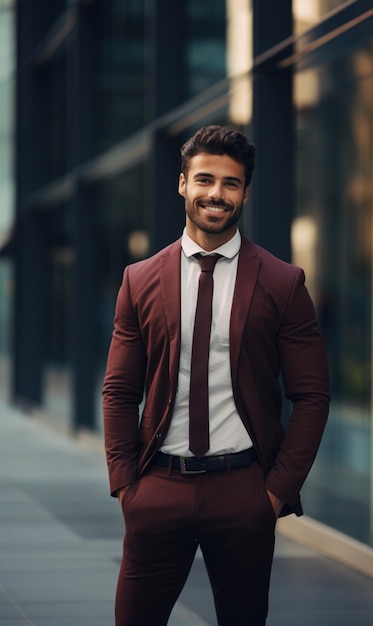 Portrait of businessman smiling