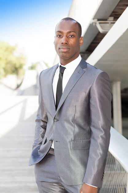 Portrait of a businessman standing outdoor