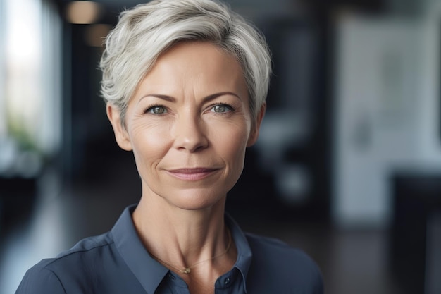 Portrait of a businesswoman standing in an office