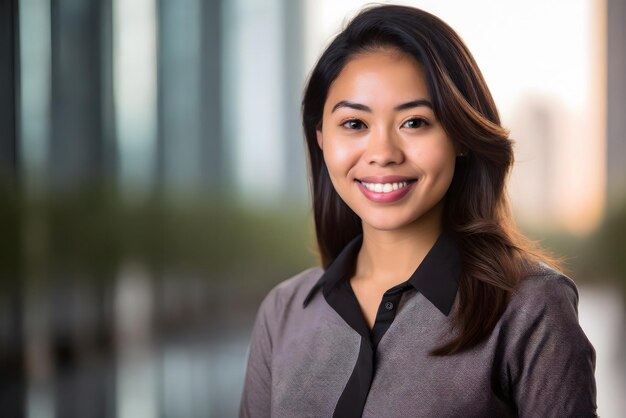 Photo portrait of businesswoman