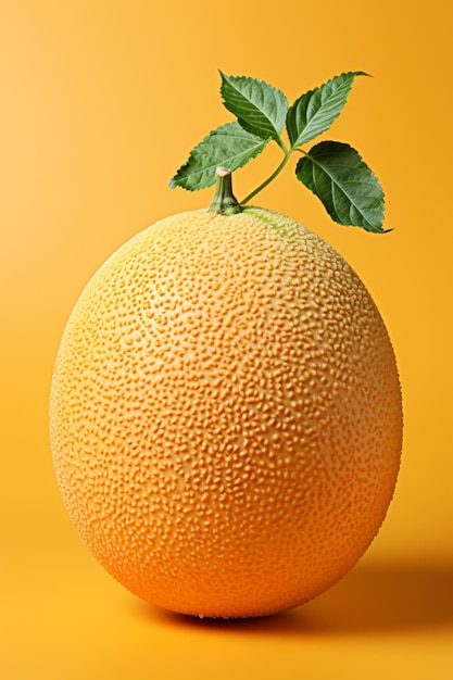 Portrait of cantaloupe ideal for your designs banners or advertising graphics