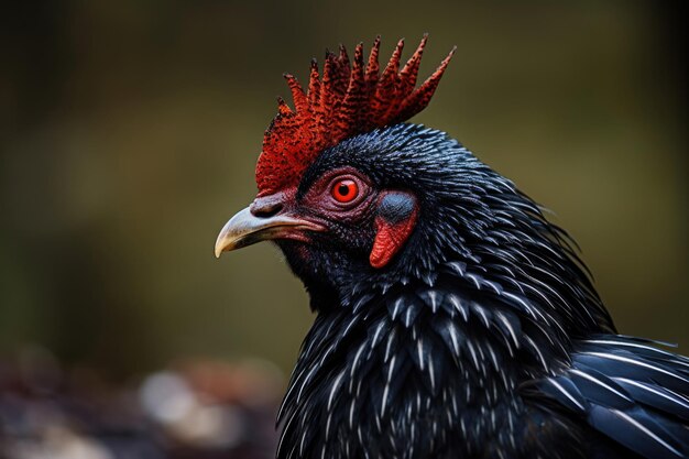 Portrait of Capercaillie close up