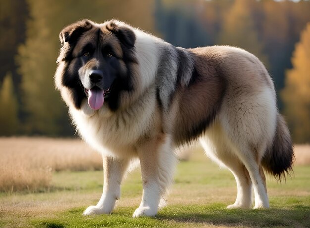 Portrait of the Caucasian shepherd dog