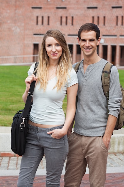 Portrait of a charming couple posing