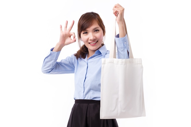 Portrait of cheerful Asian girl