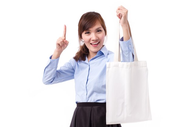 Portrait of cheerful Asian girl