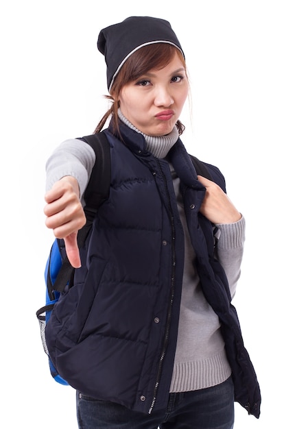 Portrait of cheerful Asian girl