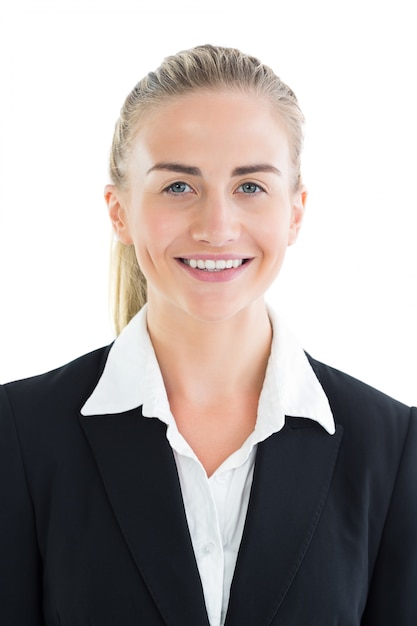 Portrait of a cheerful cute businesswoman 