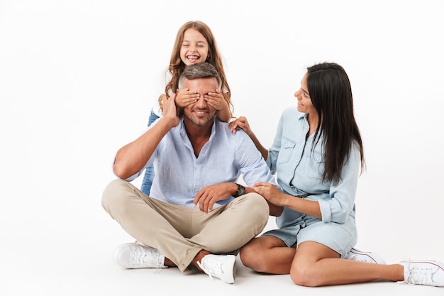 Portrait of a cheerful family