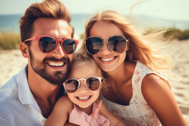 Portrait of a cheerful family