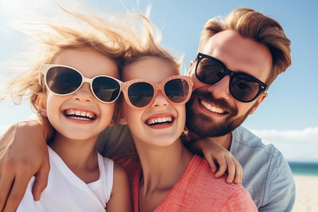 Portrait of a cheerful family