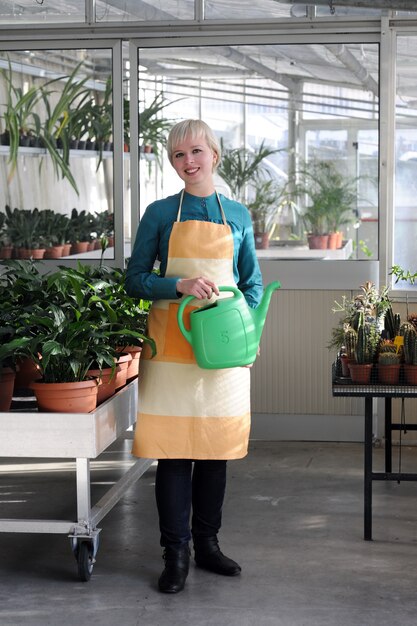 Portrait of cheerful florist