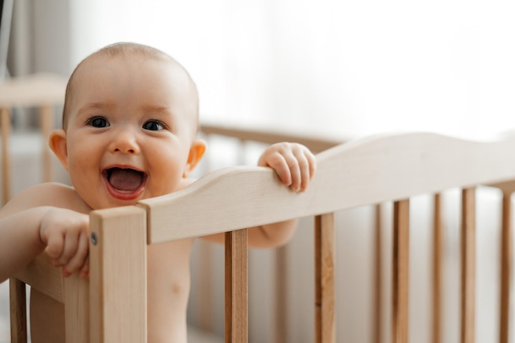 Fixed Baby Bed rails for baby safety