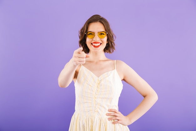 Portrait of a cheerful young woman