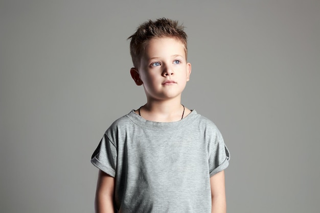 Portrait of Child Handsome teen boy