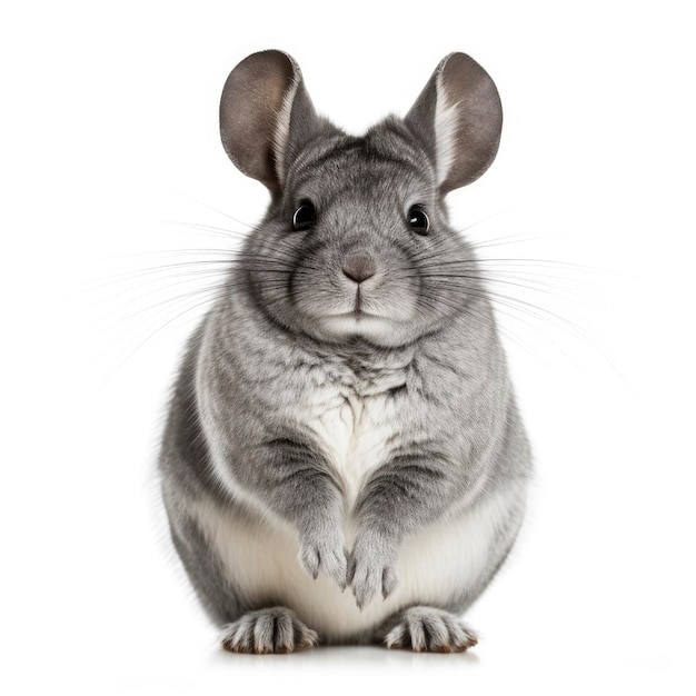 A portrait of a chinchilla