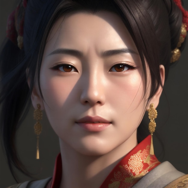 Portrait of a chinese young woman