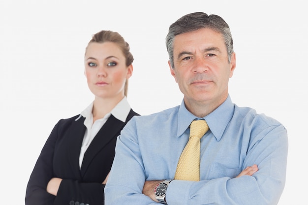 Photo portrait of confident business people