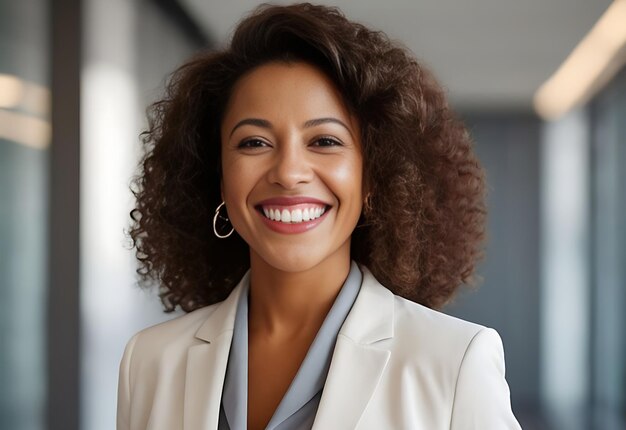 Photo portrait of confident business woman