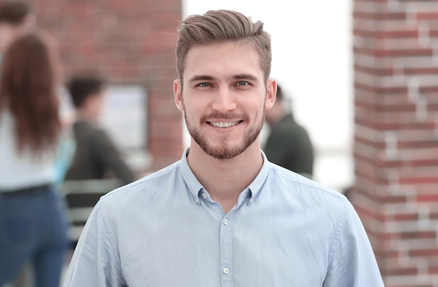 Portrait of confident businessman in office