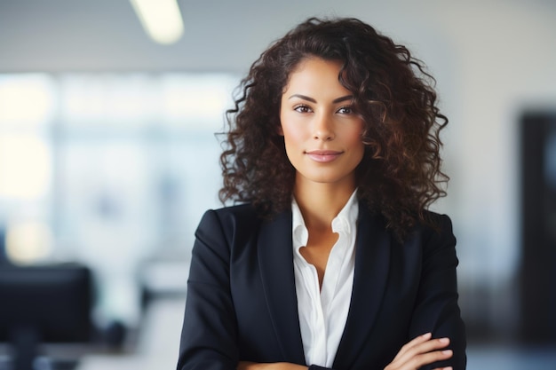 Portrait of confident businesswoman in office