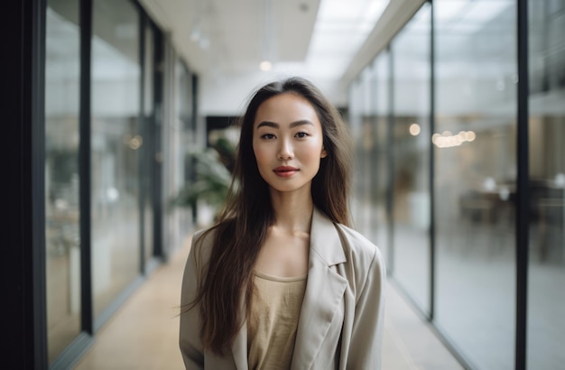 Portrait of a confident Korean woman