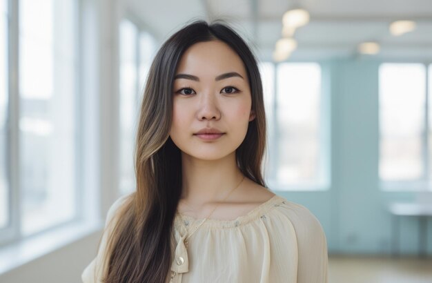 Portrait of a confident Korean woman