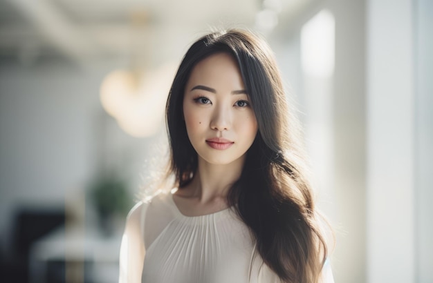 Portrait of a confident Korean woman