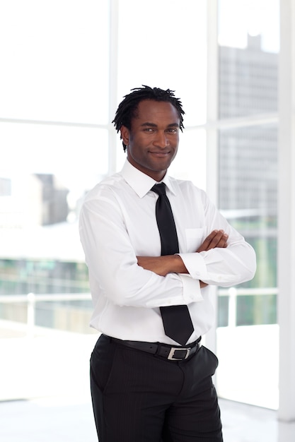 Portrait of a confident manager looking at the camera